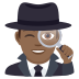 🕵🏾‍♂️ man detective: medium-dark skin tone display on JoyPixels